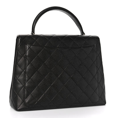 Chanel Caviar Quilted Jumbo Kelly Flap Black 4 of 9