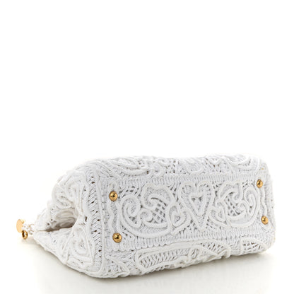 Dolce & Gabbana Cordonetto Lace Medium Miss Sicily Satchel White 4 of 9