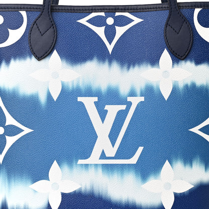 Louis Vuitton Monogram Escale Neverfull MM Blue 8 of 10