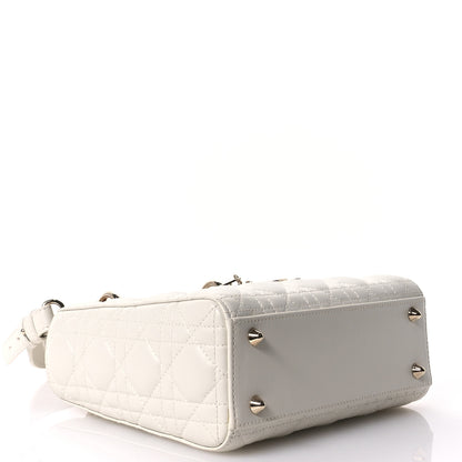 Christian Dior Lambskin Cannage Small My ABCDior Lady Dior White 4 of 11