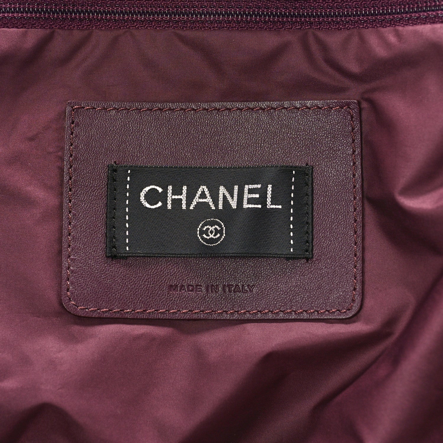 Chanel Nylon Embossed Large Doudoune Bowling Bag Silver Grey Green 7 of 9