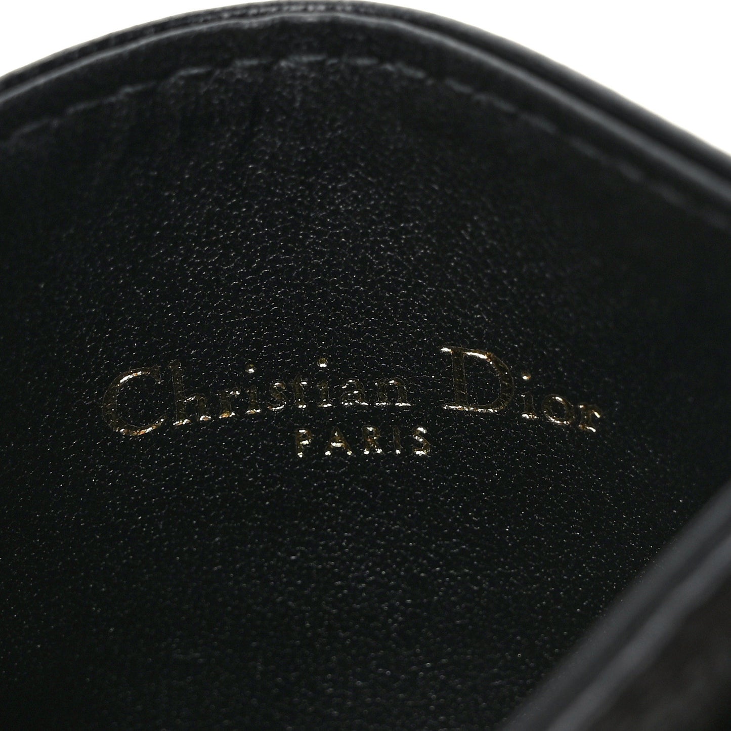 Supple Calfskin Cannage Caro Five-Slot Card Holder Black