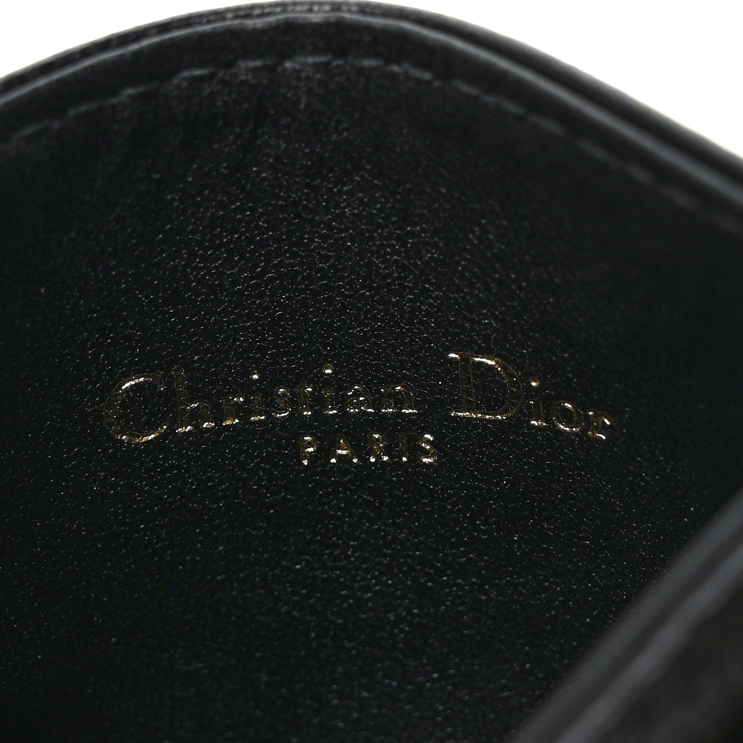 Christian Dior Supple Calfskin Cannage Caro Five-Slot Card Holder Black 6 of 8