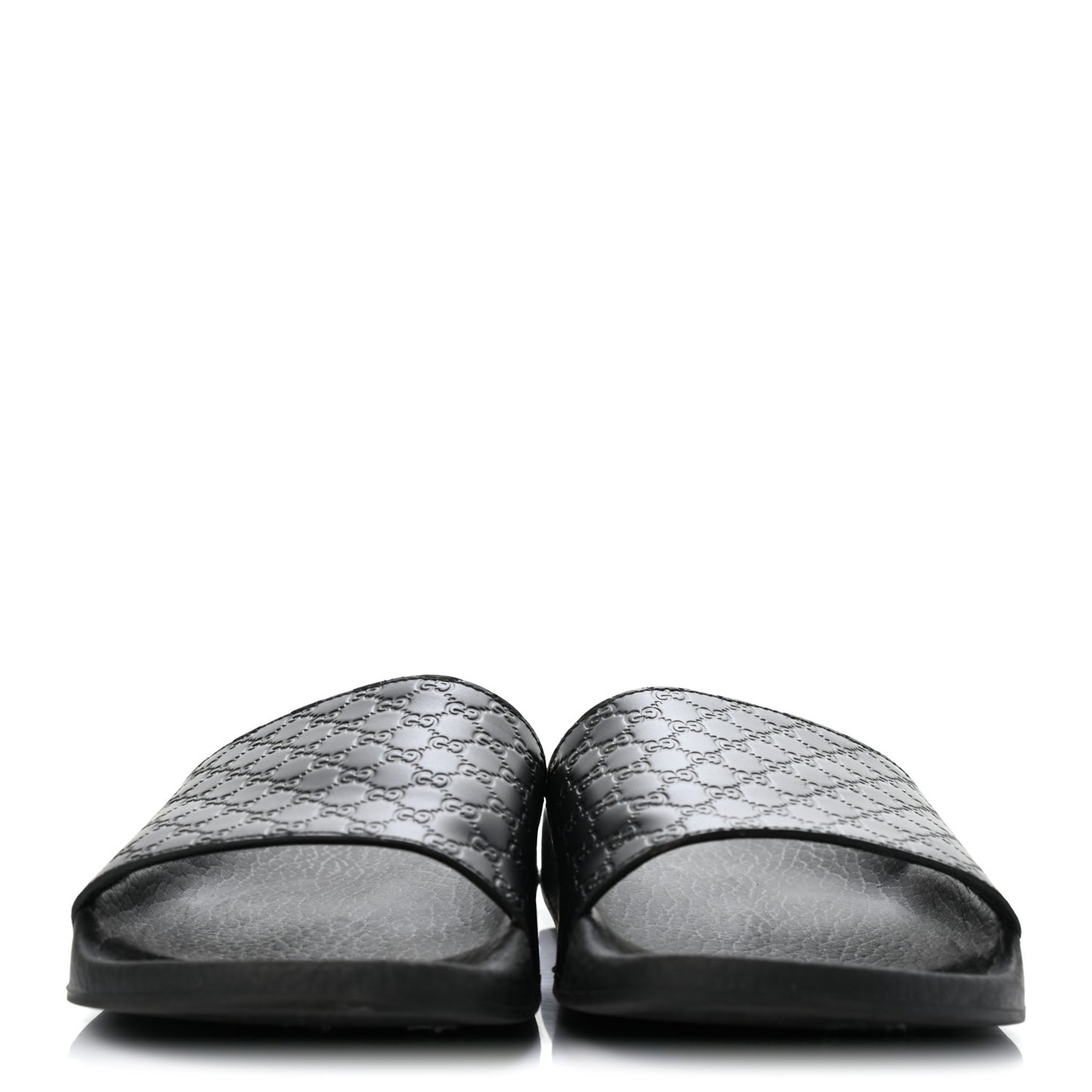 Microguccissima Slide Sandals 37 Black