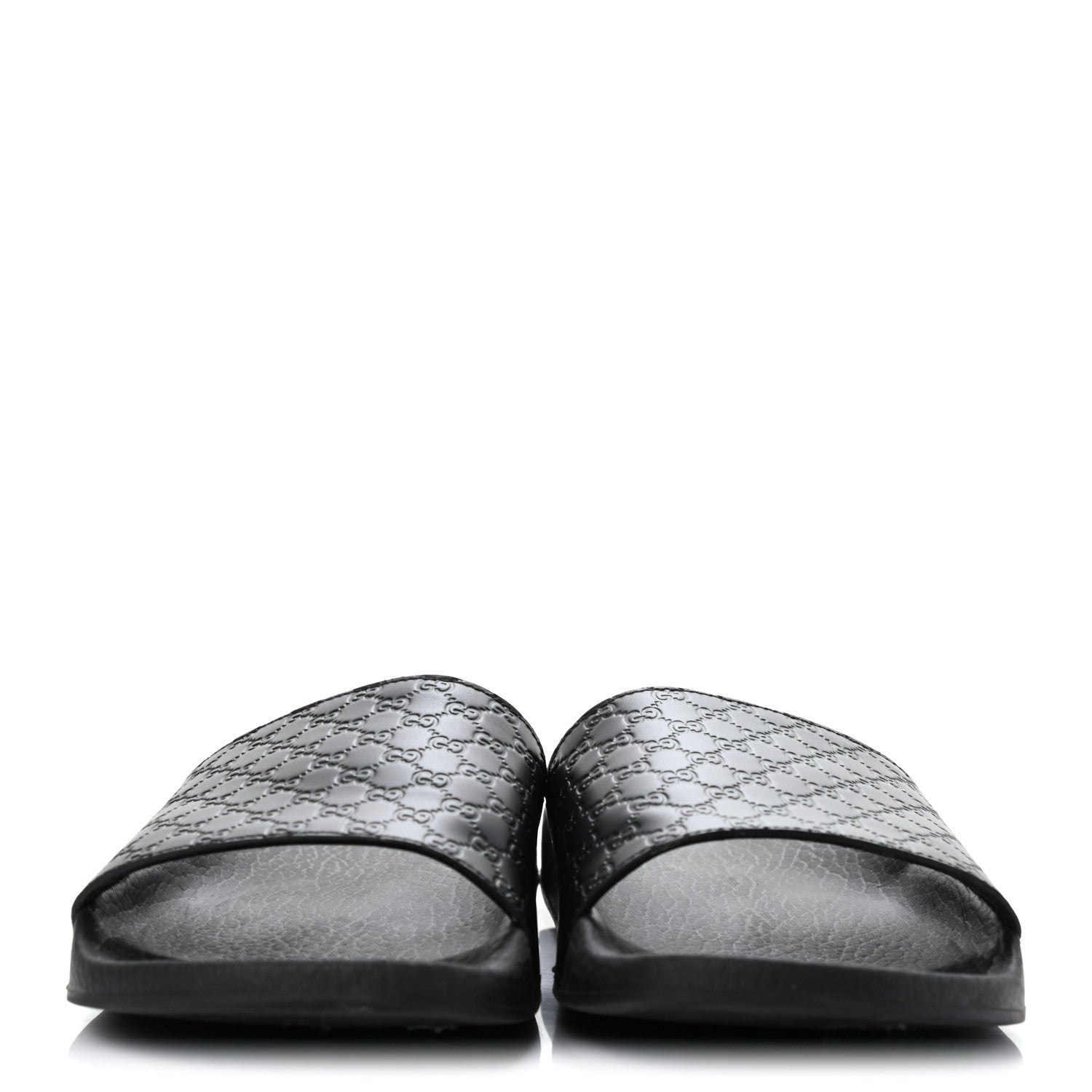 Gucci Microguccissima Slide Sandals 37 Black 2 of 8