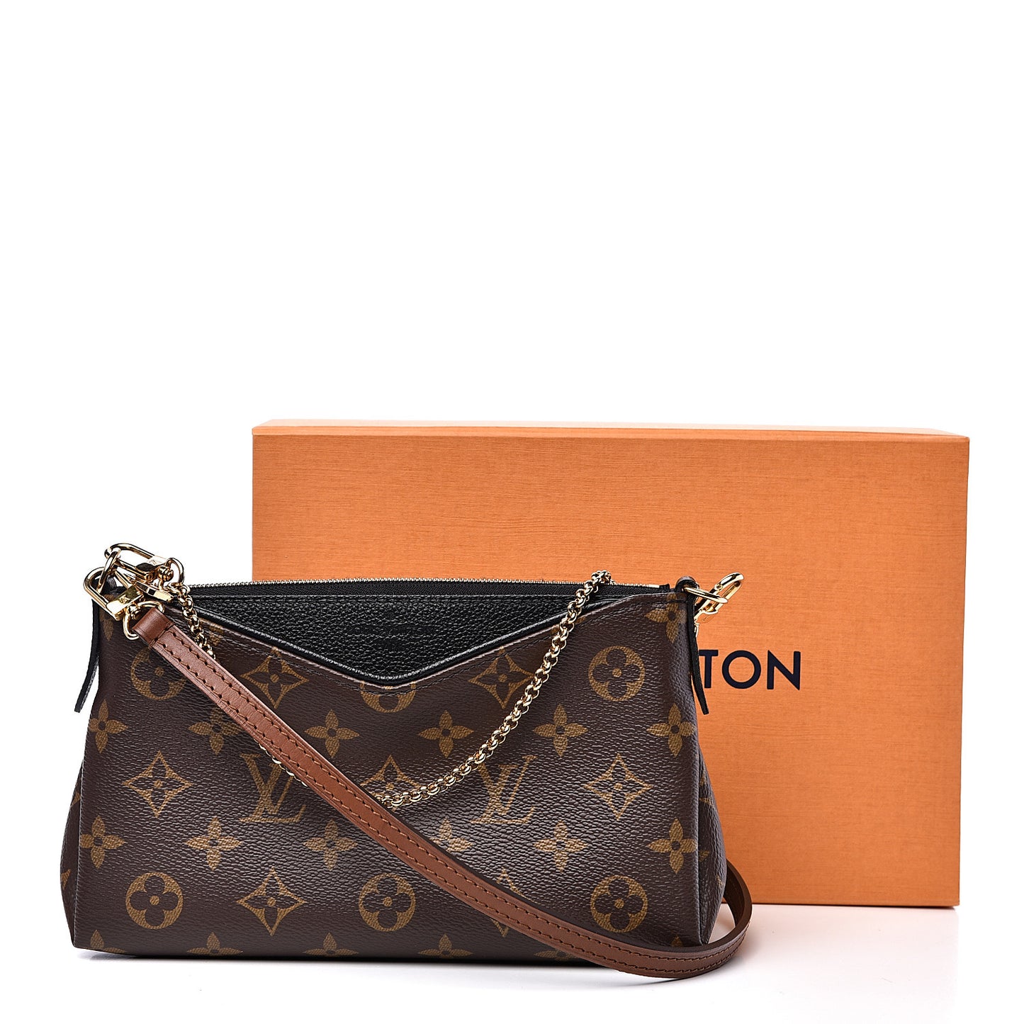 Monogram Pallas Clutch Black