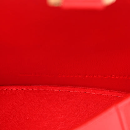 Balenciaga Shiny Box Calfskin Hourglass Top Handle Bag XS Bright Red 8 of 17