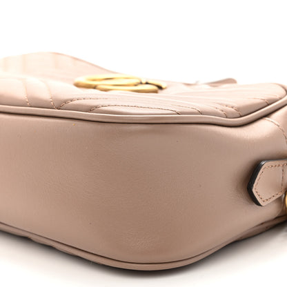 Gucci Calfskin Matelasse Small GG Marmont Chain Shoulder Bag Porcelain Rose 10 of 10