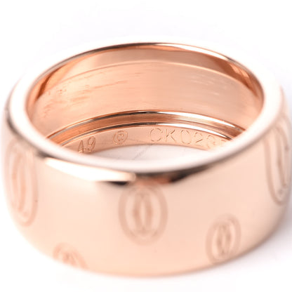 Cartier 18K Pink Gold 8mm Happy Birthday Band Ring 49 5 6 of 7