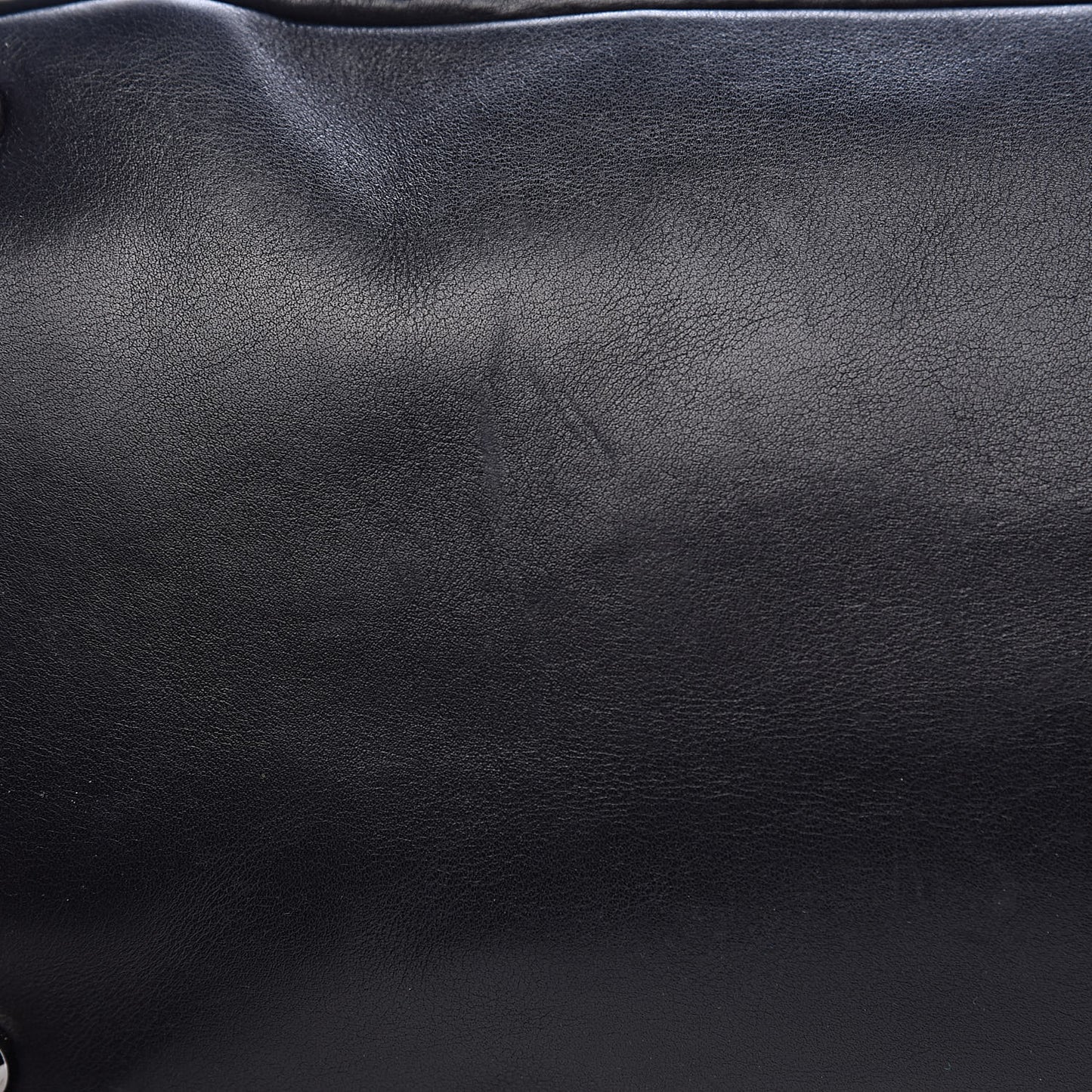 Lambskin Stitched Expandable Tote Navy