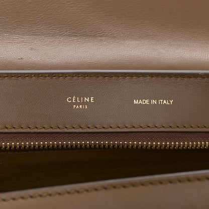 Celine Smooth Calfskin Suede Medium Tri-Color Trapeze Vermillion 6 of 20