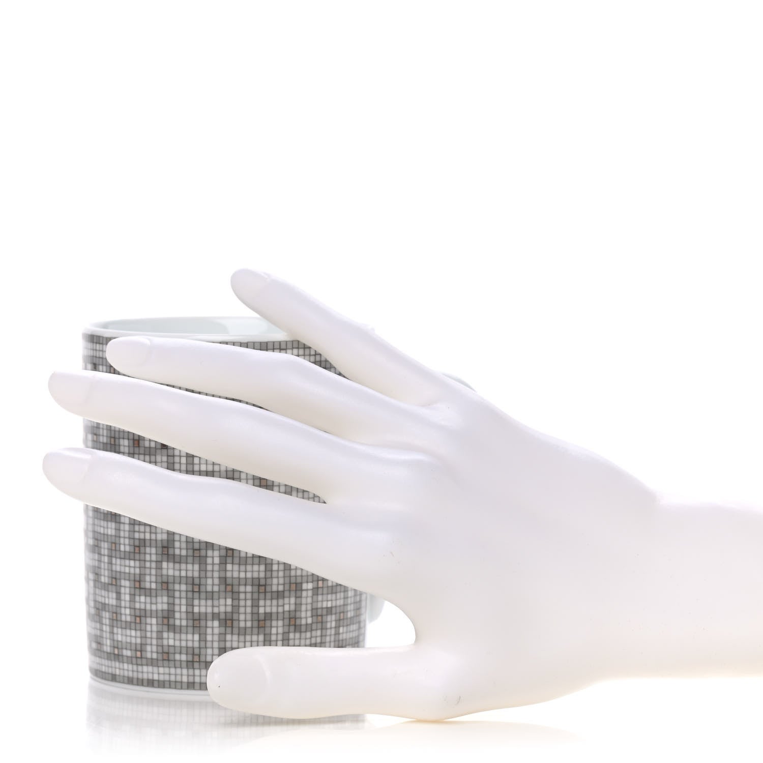 Hermes Porcelain Mosaique au 24 Mug Platinum 2 of 6