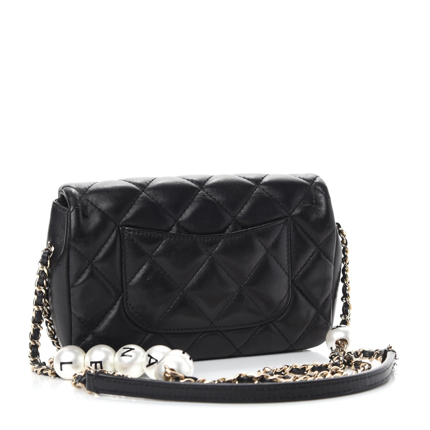 Lambskin Quilted Mini My Precious Flap Black