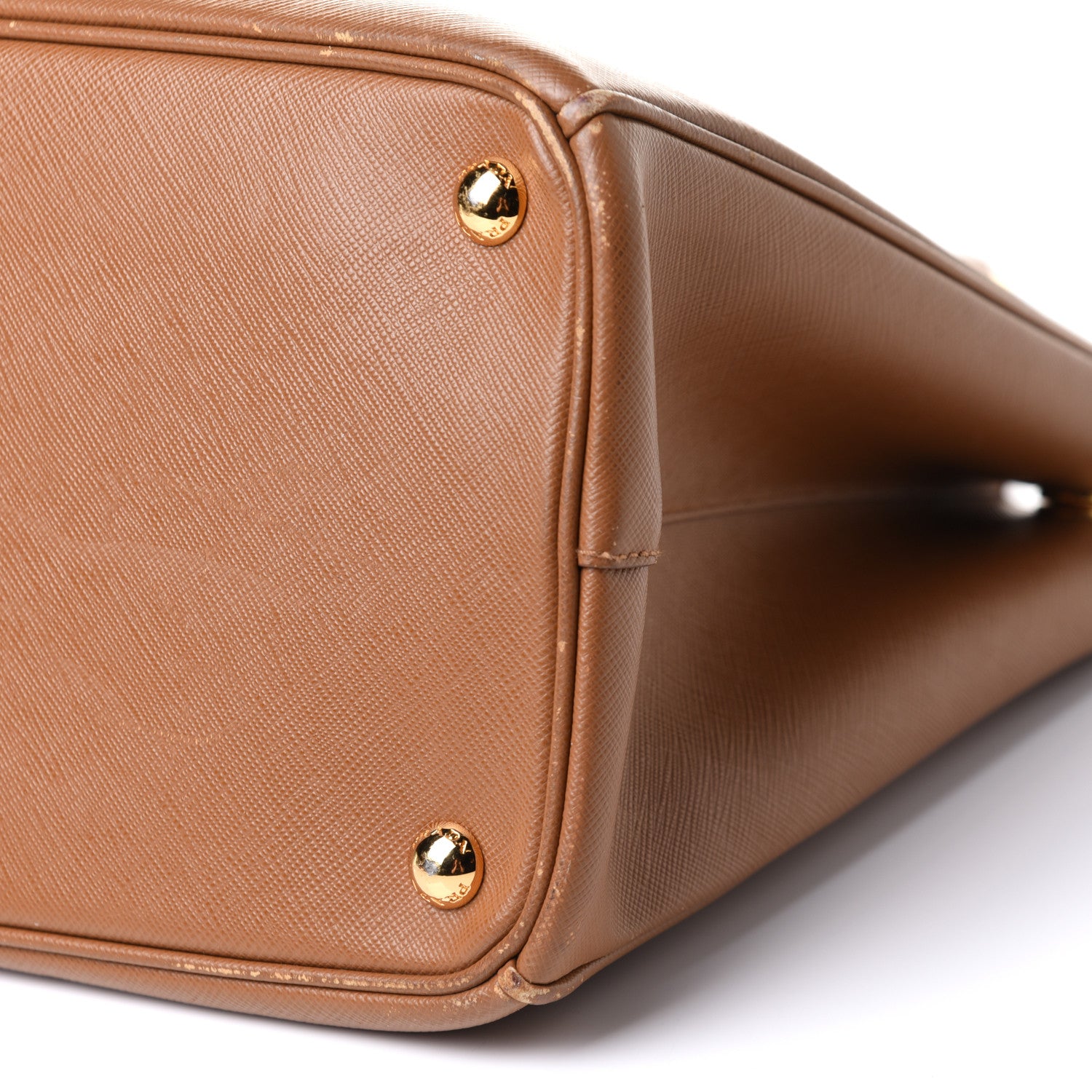 Prada Saffiano Medium Galleria Double Zip Tote Caramel 9 of 13