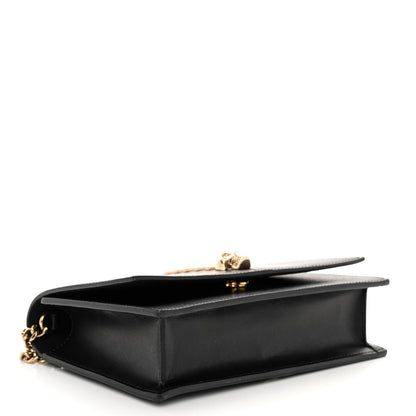 Alexander McQueen Calfskin Embellished Skull Mini Crossbody Bag Black 4 of 10