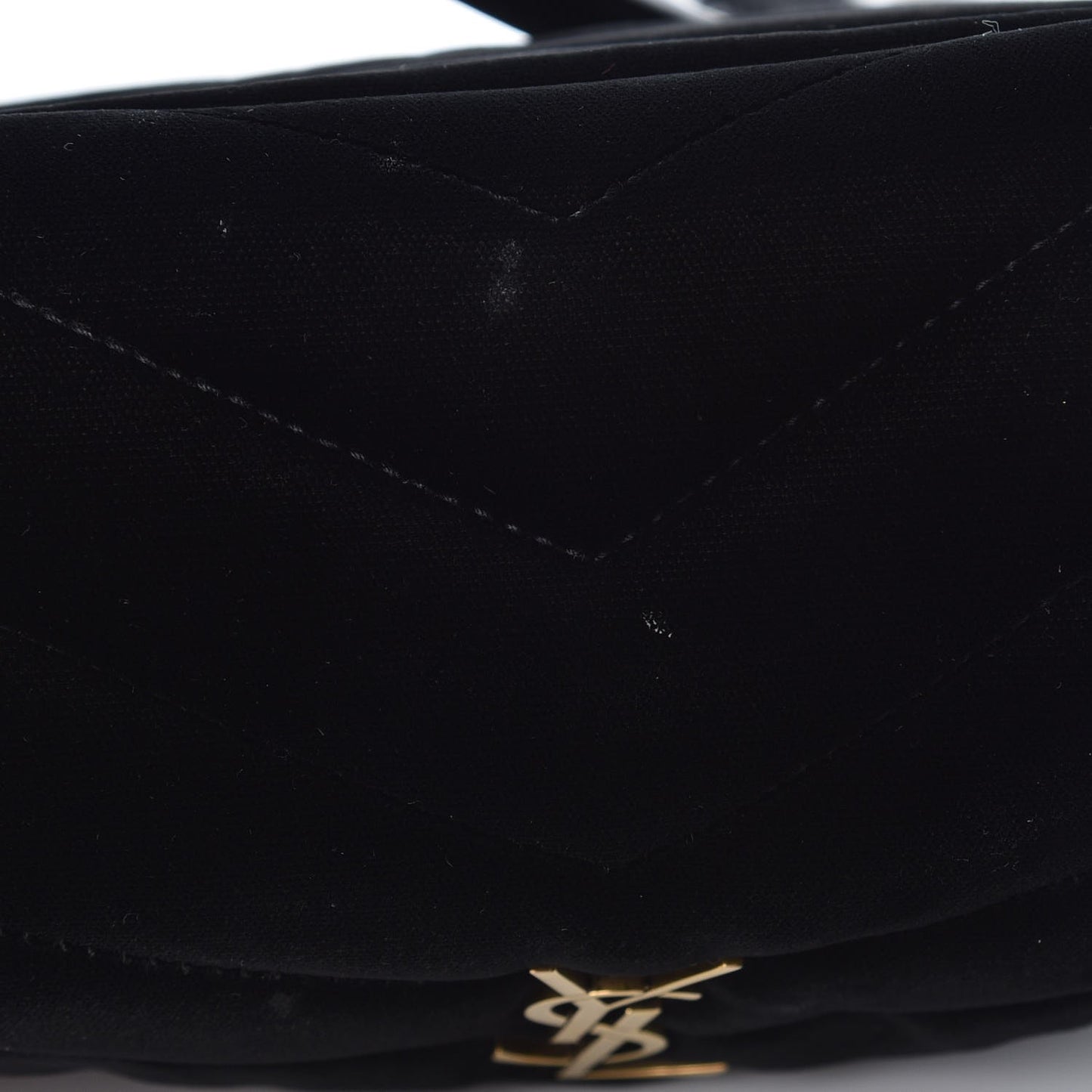 Velvet Y Quilted Monogram Toy Loulou Chain Satchel French Black