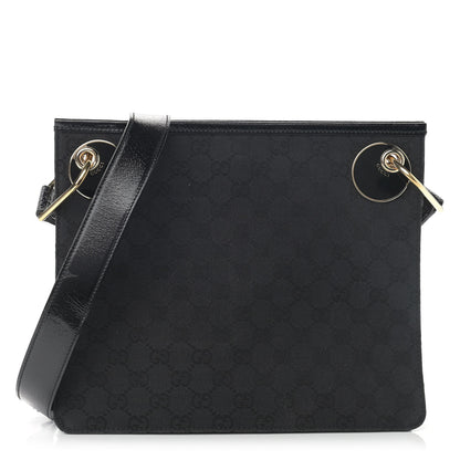Gucci Monogram Eclipse Messenger Bag Black 1 of 10