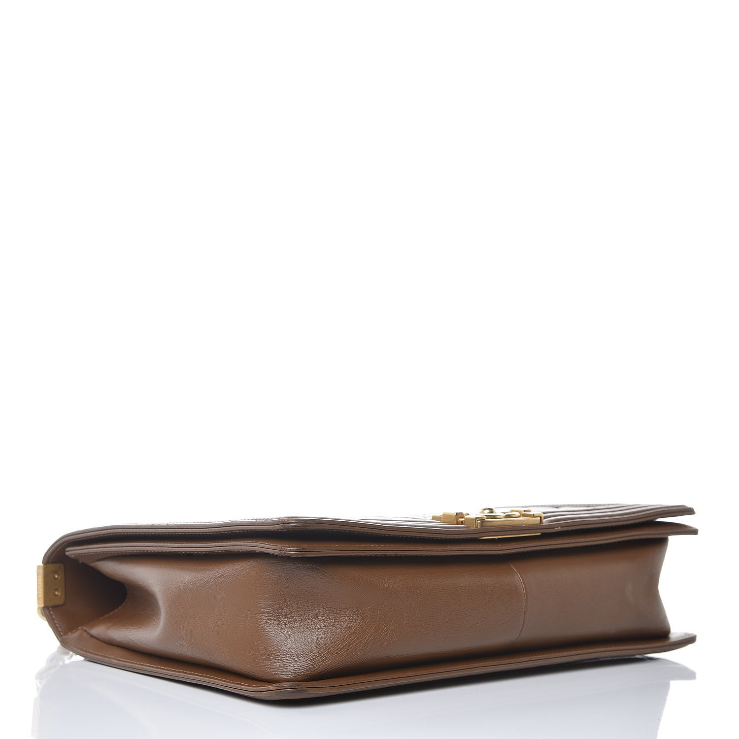 Chanel Calfskin Quilted Large Boy Flap Brown 4 of 20