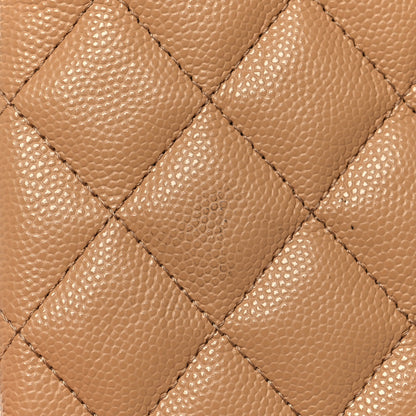 Chanel Caviar Quilted Coco Candy Small Cosmetic Case Beige 9 of 10