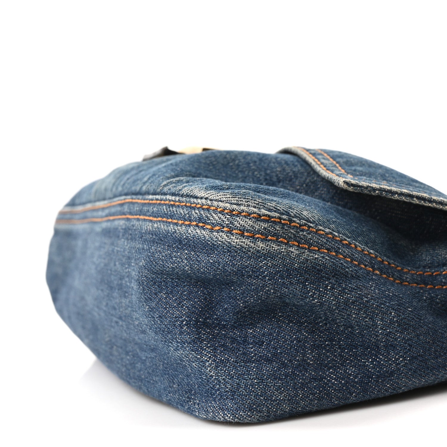 Fendi Denim Lizard Baguette Blue 10 of 10