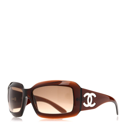 Chanel Mother of Pearl CC Sunglasses 5076-H Brown 1 of 8