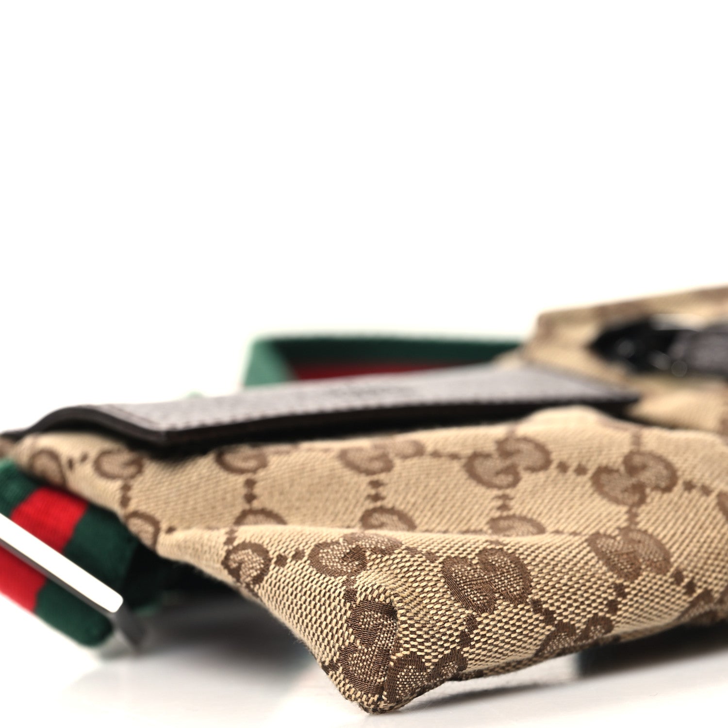 Gucci Monogram Web Belt Bag Dark Brown 9 of 10
