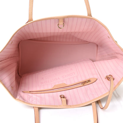 Louis Vuitton Damier Azur Neo Neverfull MM Rose Ballerine 8 of 10