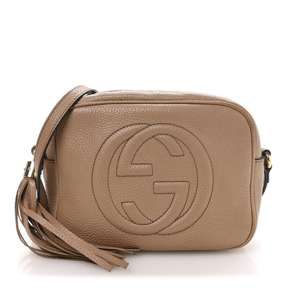Gucci Pebbled Calfskin Small Soho Disco Bag Camelia 1 of 11