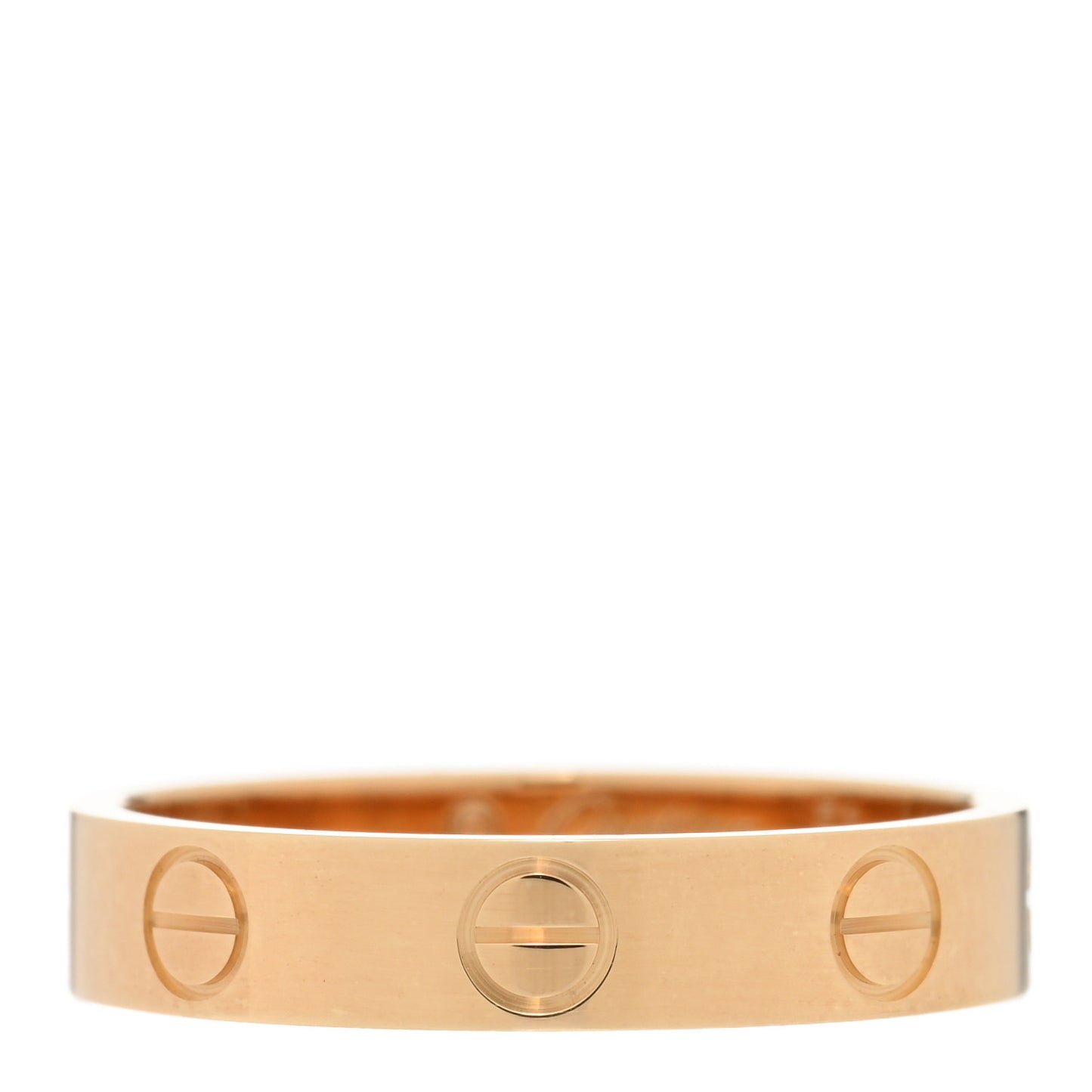 18K Yellow Gold 3.5mm LOVE Wedding Band Ring 51 5.75