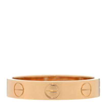 Cartier 18K Yellow Gold 3.5mm LOVE Wedding Band Ring 51 5.75 1 of 6