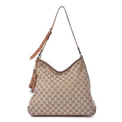 Gucci Monogram Medium Marrakech Hobo Camel 1 of 21