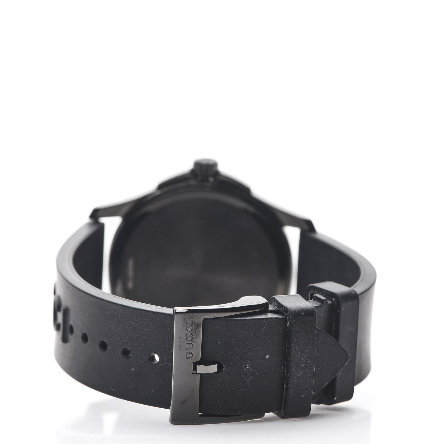 PVD Stainless Steel Rubber 38mm G-Timeless Angry Cat Quartz Watch Black