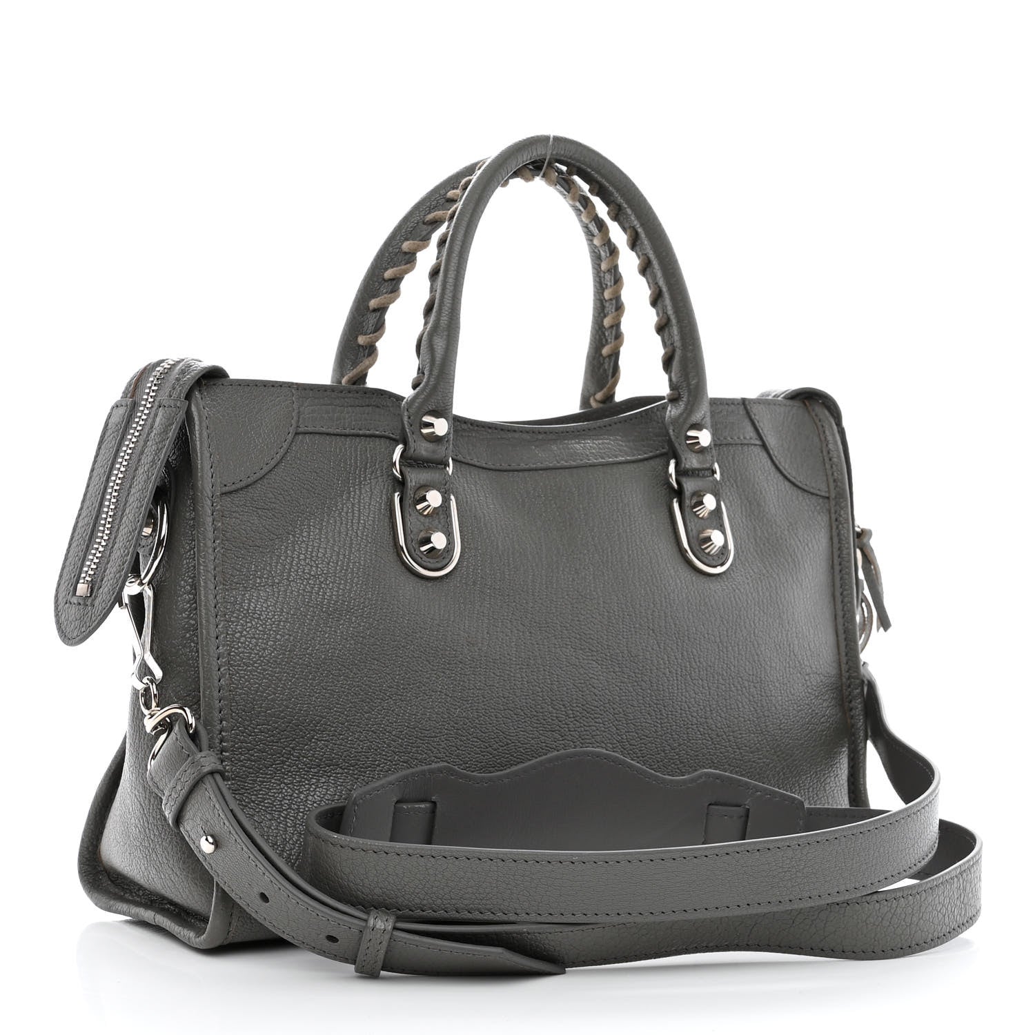 Balenciaga Chevre Silver Metallic Edge Hardware S City Gris Acier 4 of 10