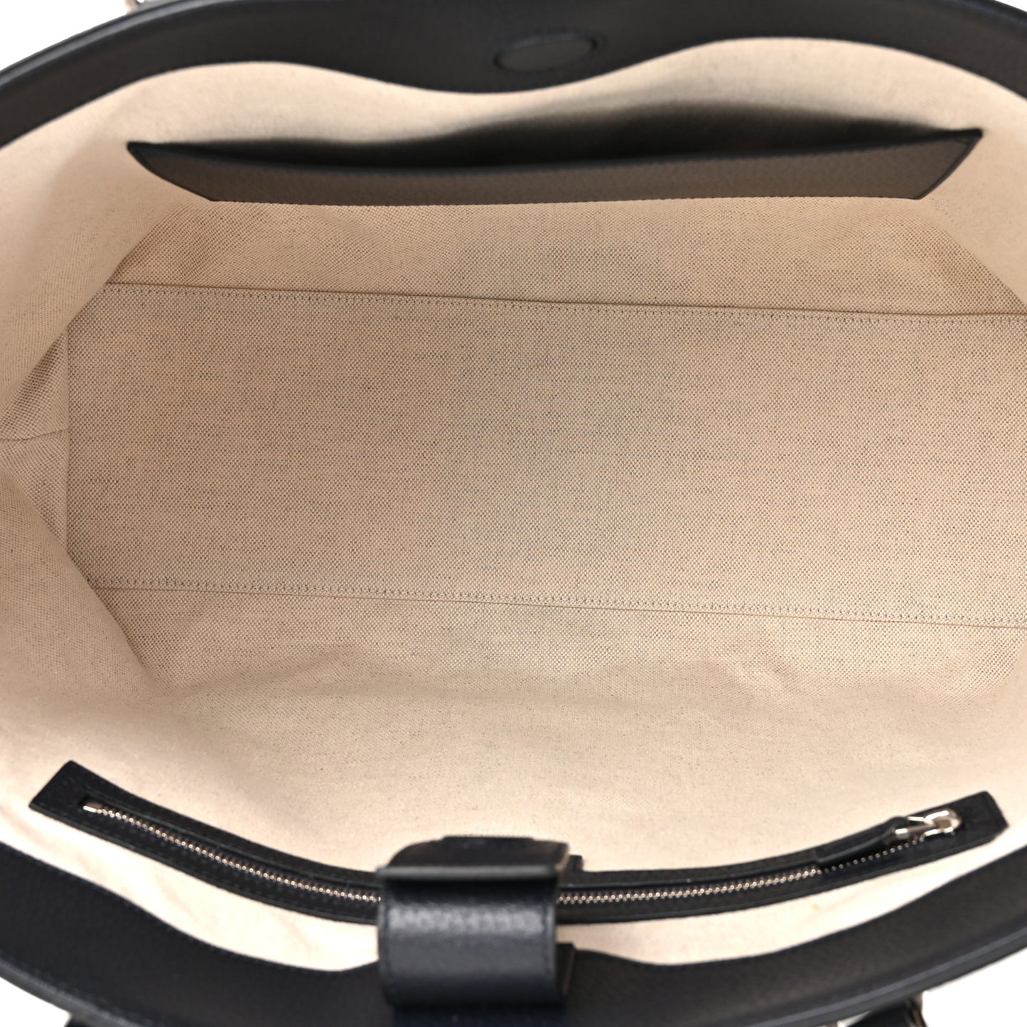 GG Supreme Monogram Textured Calfskin Web Medium Ophidia Shopping Tote Beige Blue