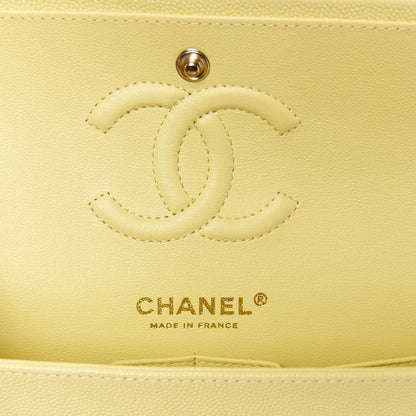 Chanel Caviar Quilted Small Double Flap Light Yellow 6 of 11