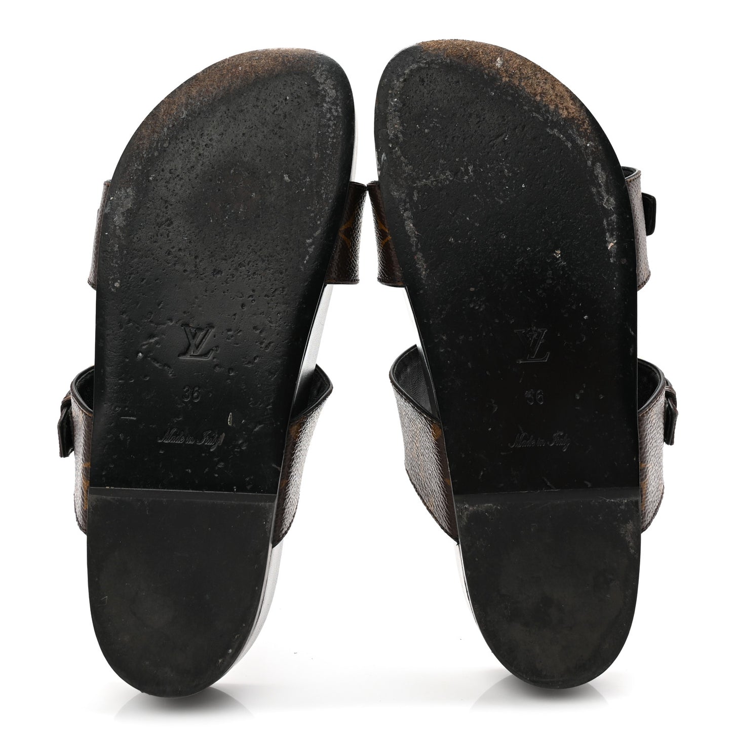 Monogram Bom Dia Mule Sandals 36 Black