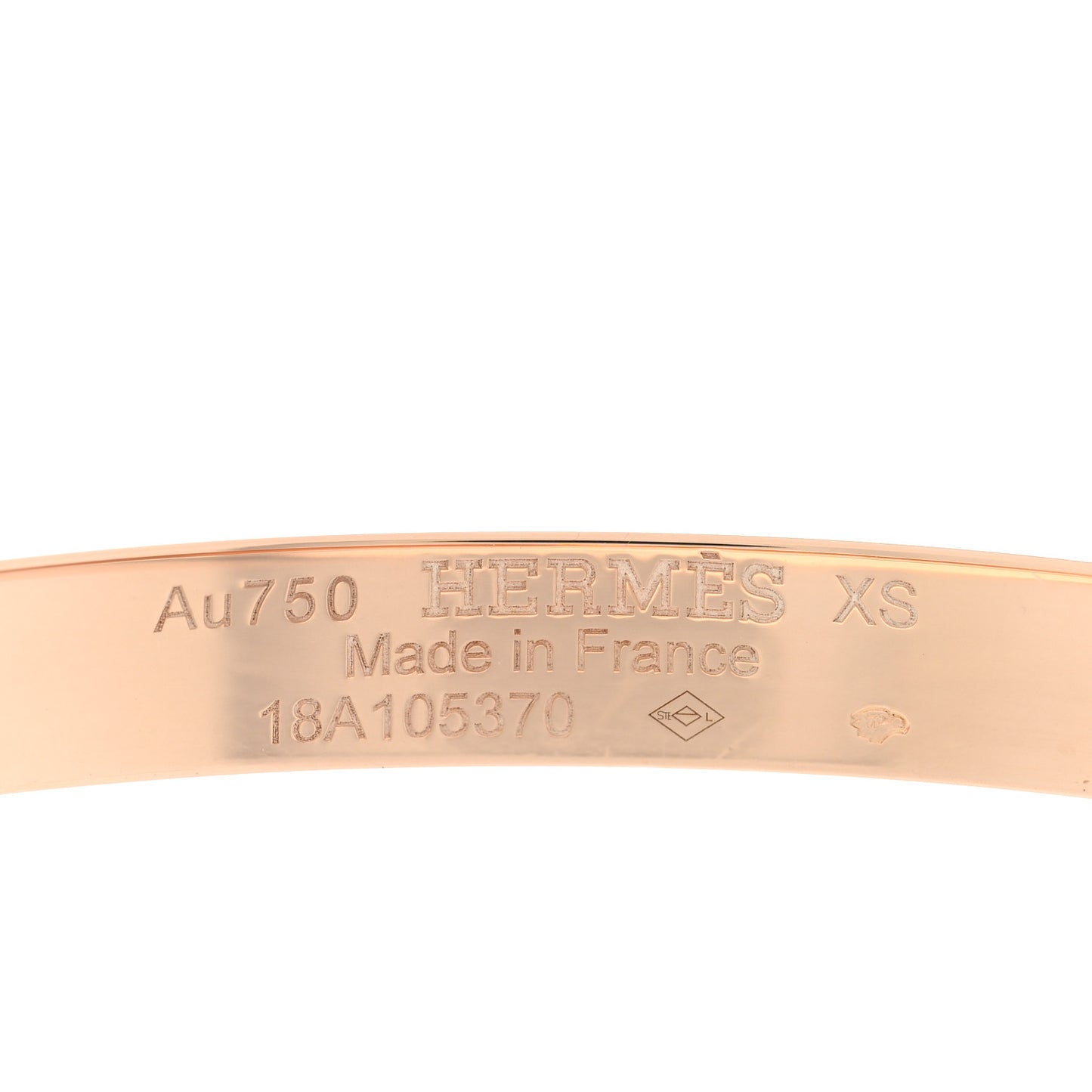 18K Rose Gold Diamond PM Kelly Bracelet XS