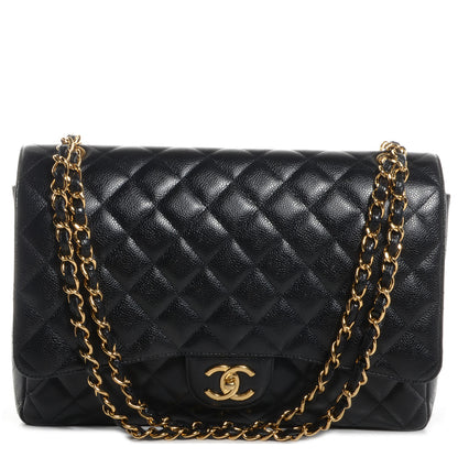 Chanel Caviar Quilted Maxi Double Flap Black 1 of 8