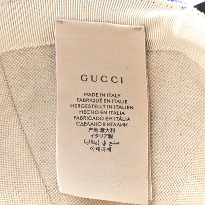Gucci X ADIDAS Crystal Monogram Textured Dollar Calfskin Trefoil Embroidered Stefanos Baseball Hat XL Bright Splash Black 9 of 10