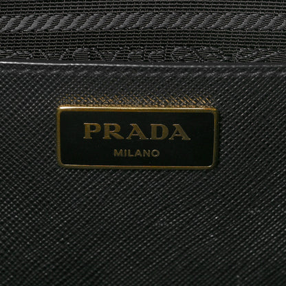 Prada Saffiano Medium Galleria Double Zip Tote Black 6 of 7