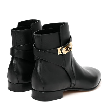 Hermes Calfskin Neo Low Boots 38.5 Black 4 of 8