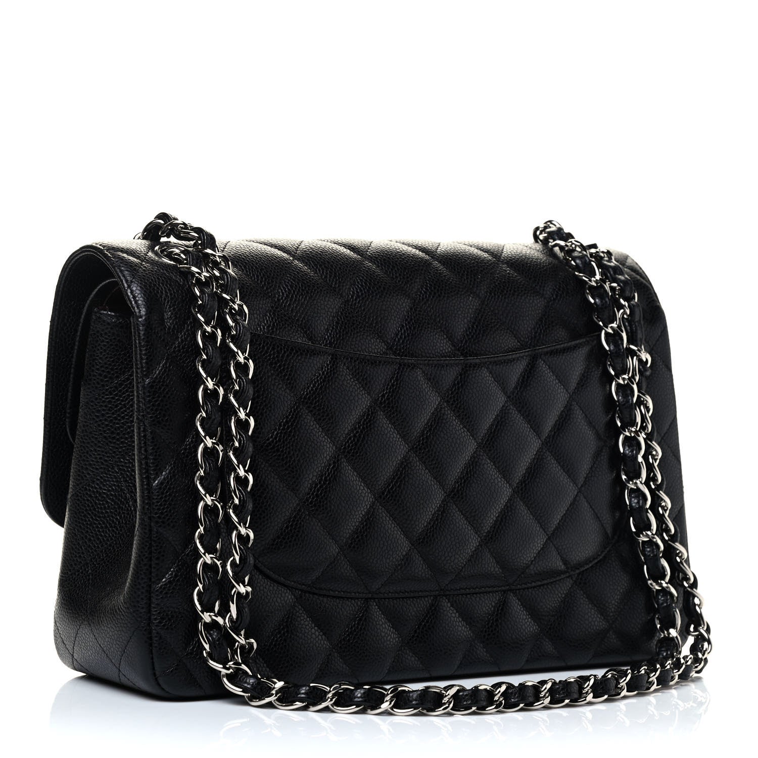 Chanel Caviar Quilted Jumbo Double Flap Black 2 of 4