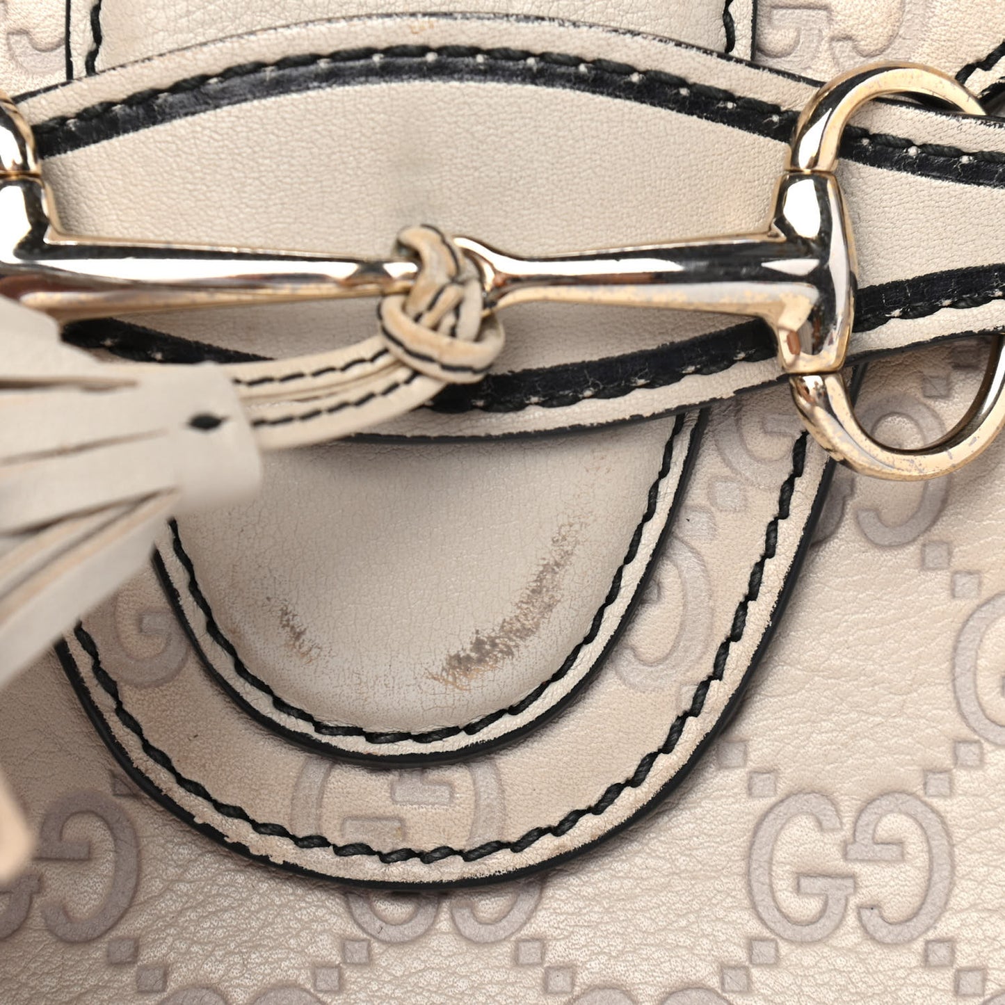 Guccissima Signature Medium Emily Chain Shoulder Bag Mystic White