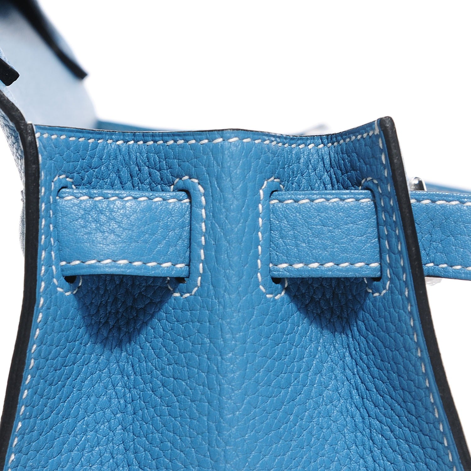 Hermes Taurillon Clemence Jypsiere 28 Blue Jean 8 of 17