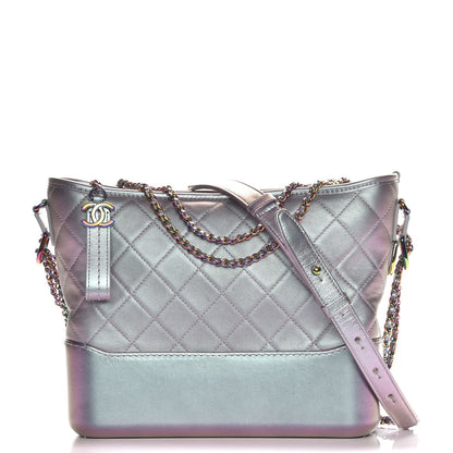 Chanel Iridescent Lambskin Calfskin Quilted Medium Gabrielle Hobo Light Purple 1 of 11