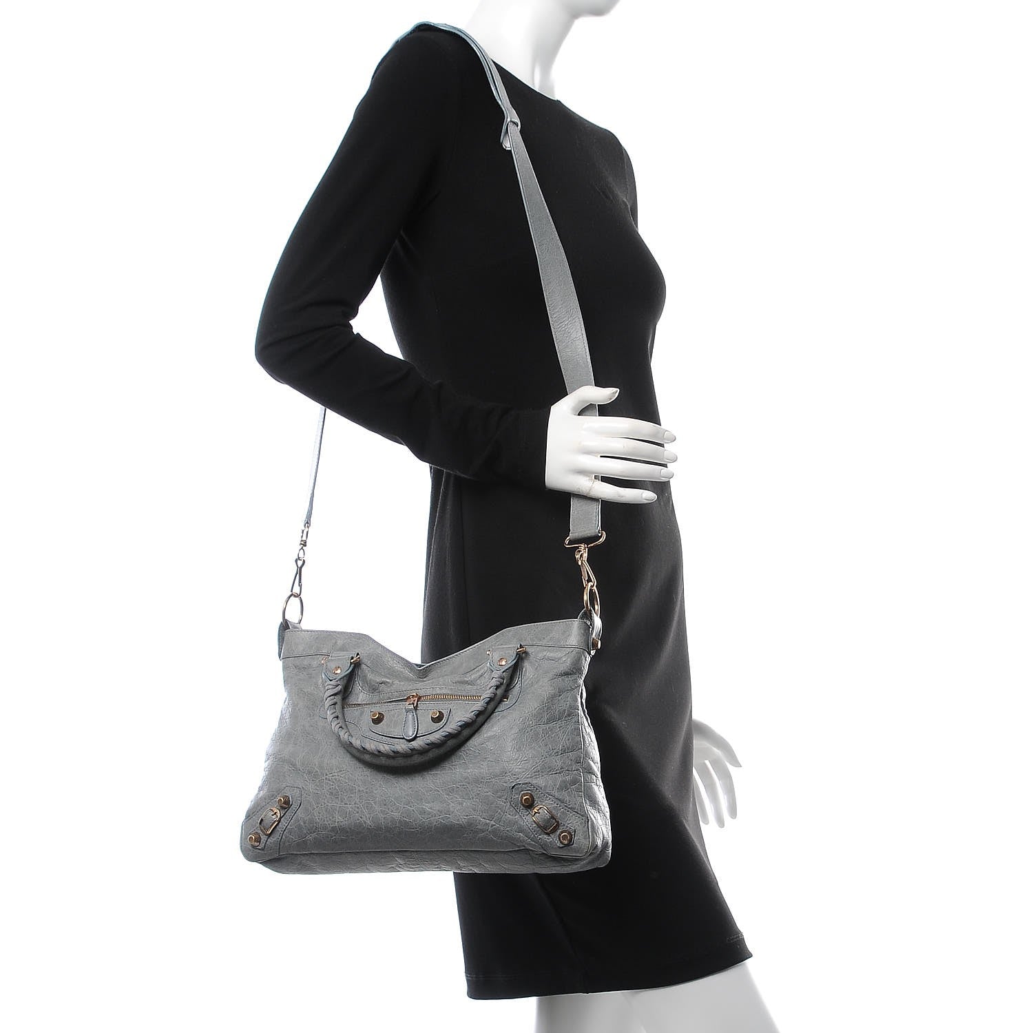 Balenciaga Agneau Giant 12 Rose Gold Hardware Town Ardoise 2 of 9