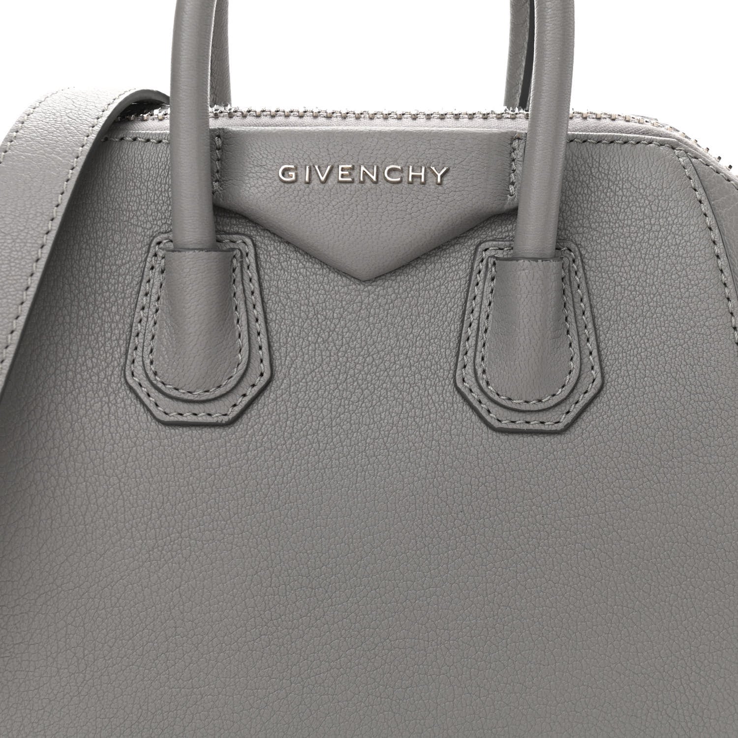 Givenchy Sugar Goatskin Mini Antigona Pearl Grey 8 of 12