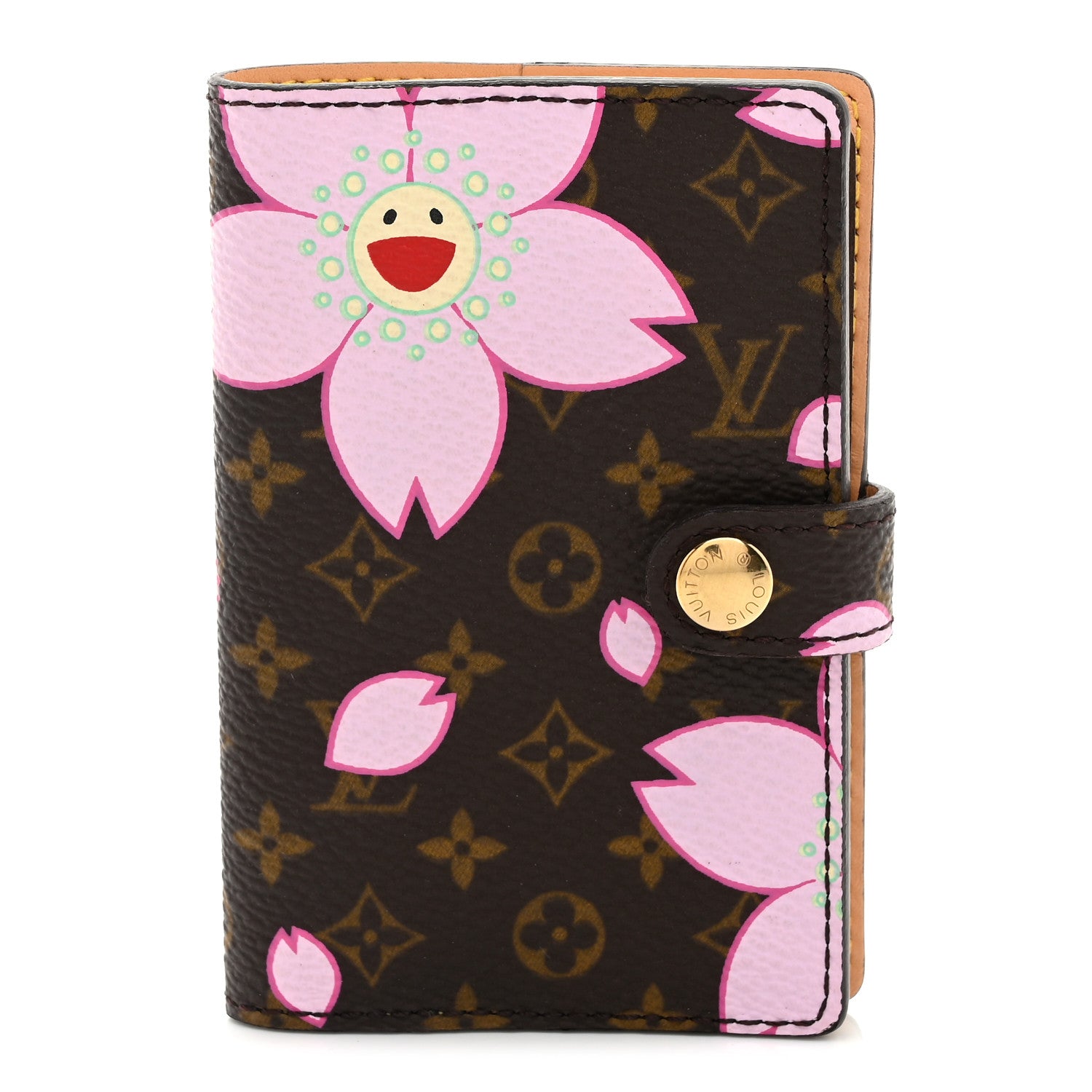 Louis Vuitton Monogram Cherry Blossom Carnet de Bal Mini Agenda Cover Brown 1 of 8
