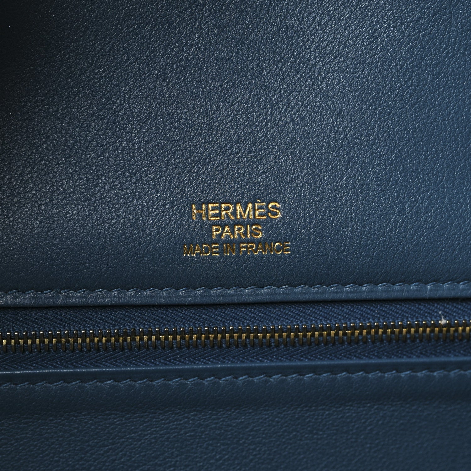 Hermes Veau Doblis Swift Grizzly Birkin 35 Bleu Thalassa 5 of 12