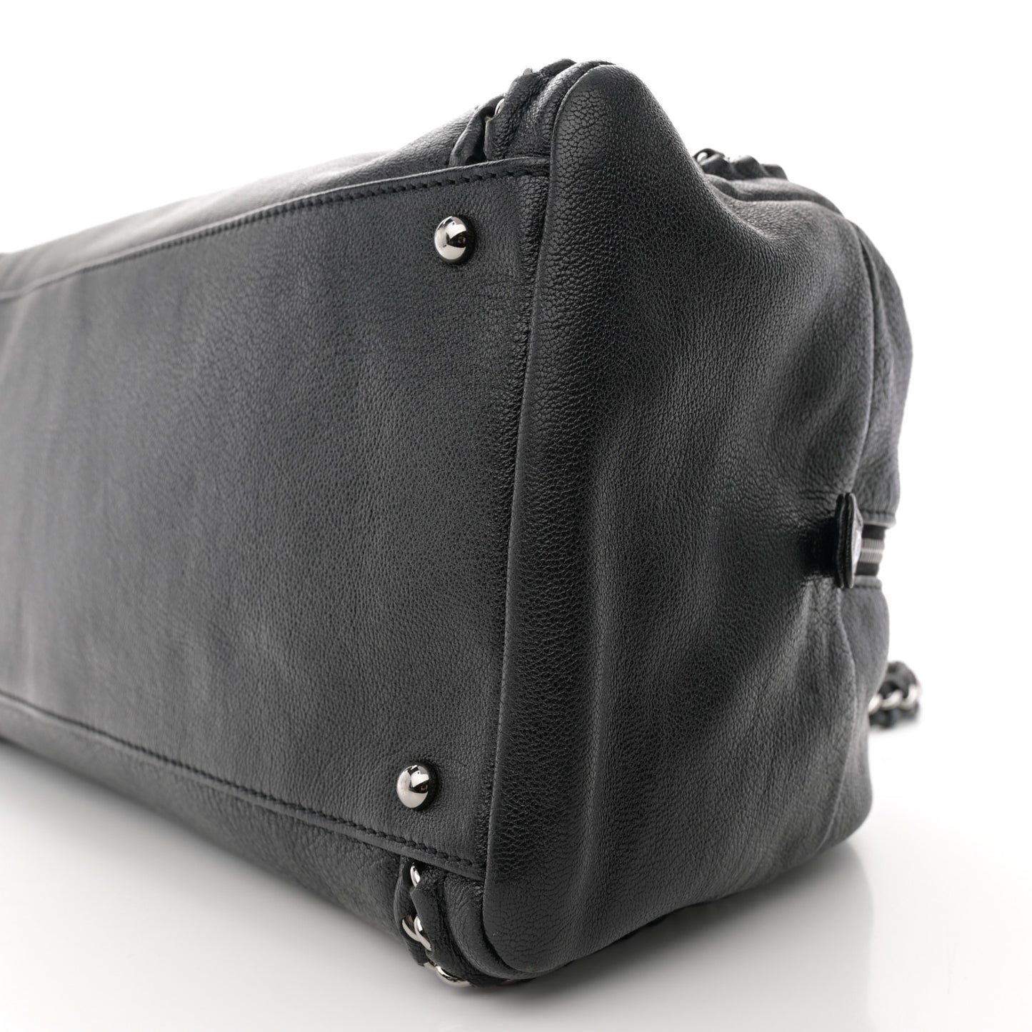 Smooth Calfskin Medium Luxe Ligne Bowler Black